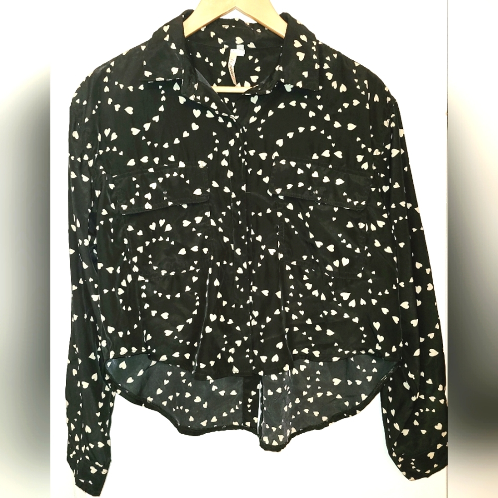BOXY hi-lo HEART BLOUSE